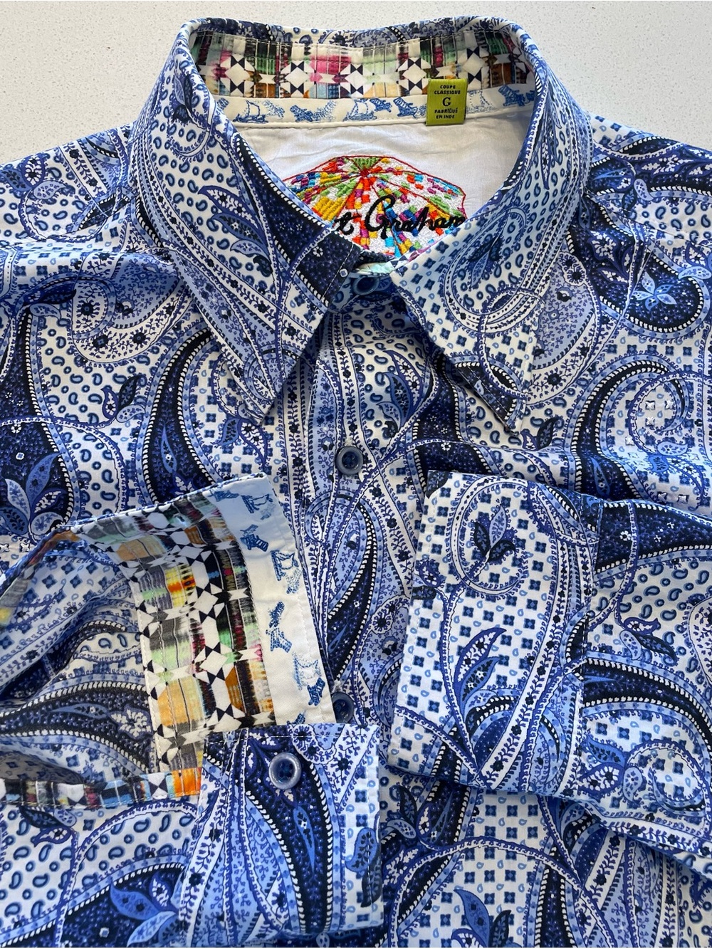 Robert Graham - cotton dress shirt Size Large